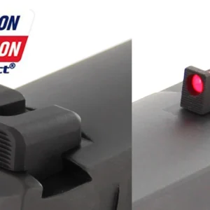 Dawson Precision Sig P365 Charger Fixed Sight Set - Black Rear & Fiber Optic Front